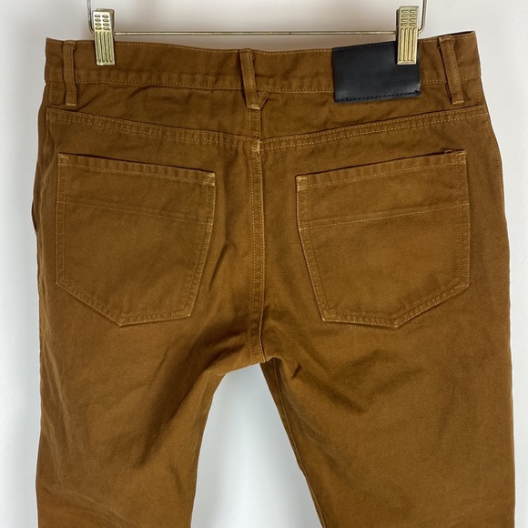 Raleigh Denim Workshop Canvas Pants Jones Fit Men’s Size 30 Brown ALTERED - Picture 12 of 14